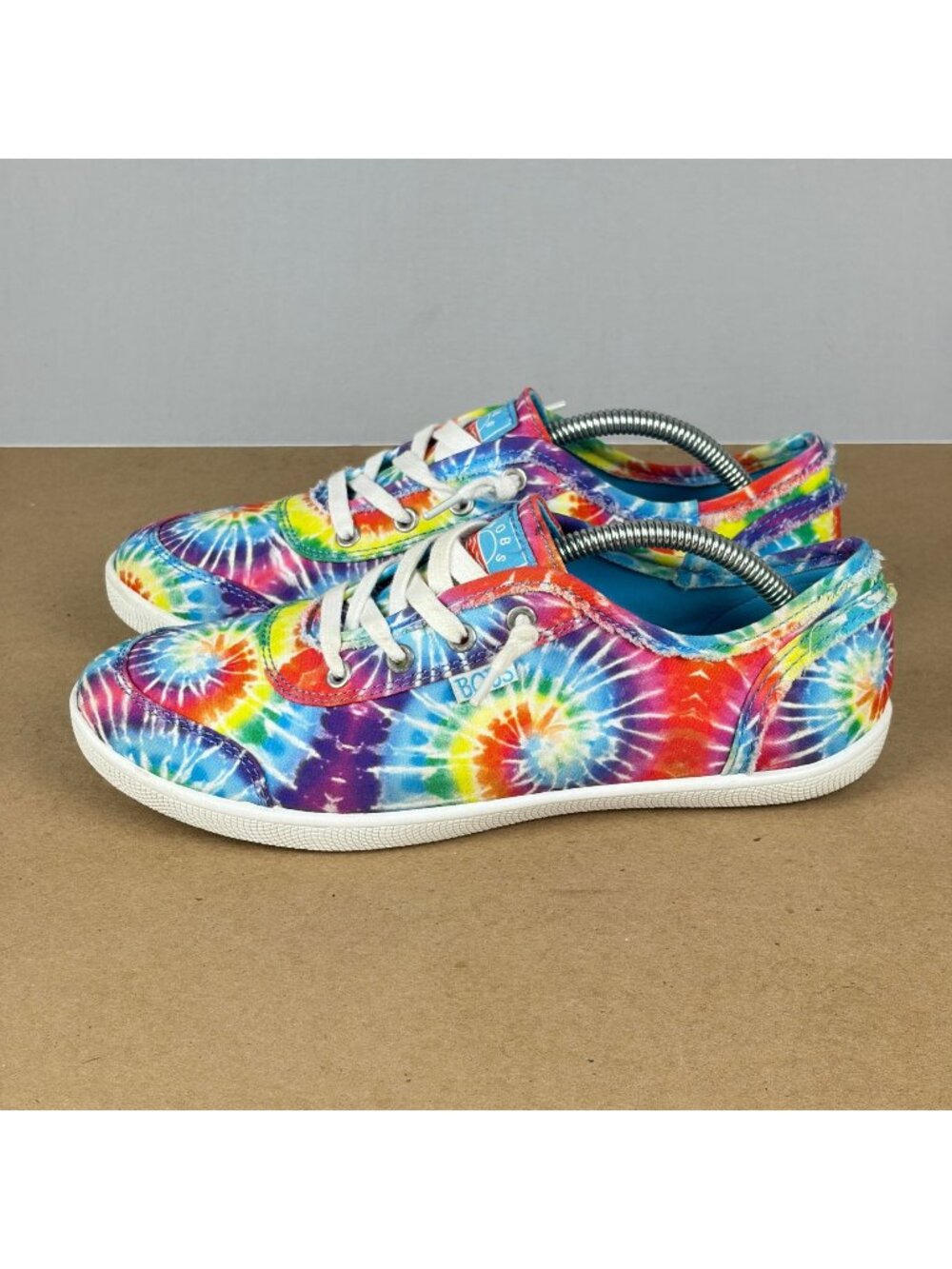 Skechers Bobs B-Cute Tie Dye Sneakers Womens 7.5 Multicolor Lace Up Memory Foam